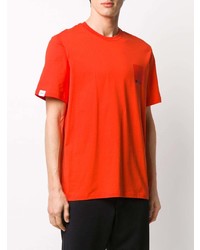 orange T-Shirt mit einem Rundhalsausschnitt von MSGM