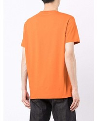 orange T-Shirt mit einem Rundhalsausschnitt von Armani Exchange