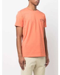 orange T-Shirt mit einem Rundhalsausschnitt von Diesel