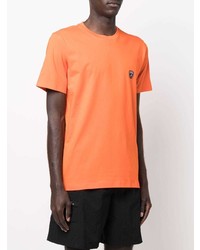 orange T-Shirt mit einem Rundhalsausschnitt von Automobili Lamborghini