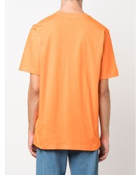 orange T-Shirt mit einem Rundhalsausschnitt von MSGM