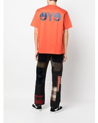 orange T-Shirt mit einem Rundhalsausschnitt von Junya Watanabe MAN