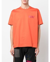 orange T-Shirt mit einem Rundhalsausschnitt von Junya Watanabe MAN