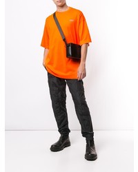 orange T-Shirt mit einem Rundhalsausschnitt von Vetements