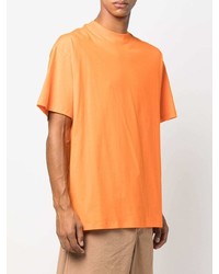 orange T-Shirt mit einem Rundhalsausschnitt von MSGM