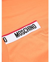 orange T-Shirt mit einem Rundhalsausschnitt von Moschino