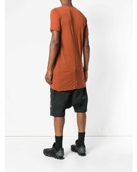 orange T-Shirt mit einem Rundhalsausschnitt von Rick Owens