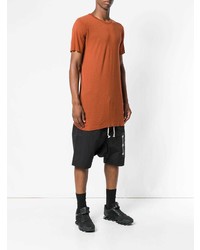 orange T-Shirt mit einem Rundhalsausschnitt von Rick Owens