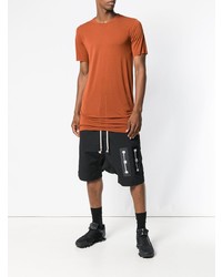 orange T-Shirt mit einem Rundhalsausschnitt von Rick Owens