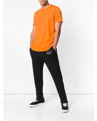 orange T-Shirt mit einem Rundhalsausschnitt von Diesel