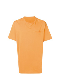 orange T-Shirt mit einem Rundhalsausschnitt von Maharishi