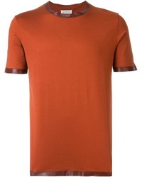 orange T-Shirt mit einem Rundhalsausschnitt von Maison Margiela