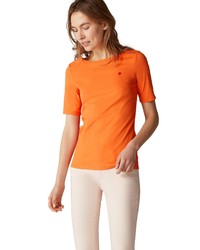 orange T-Shirt mit einem Rundhalsausschnitt von Marc O'Polo