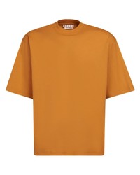 orange T-Shirt mit einem Rundhalsausschnitt von Marni