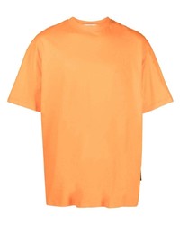 orange T-Shirt mit einem Rundhalsausschnitt von MSGM