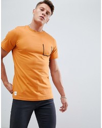 orange T-Shirt mit einem Rundhalsausschnitt von NATIVE YOUTH