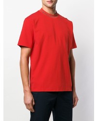 orange T-Shirt mit einem Rundhalsausschnitt von Acne Studios