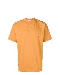 orange T-Shirt mit einem Rundhalsausschnitt von Nick Fouquet