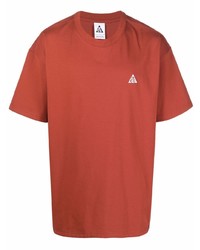 orange T-Shirt mit einem Rundhalsausschnitt von Nike