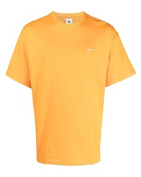orange T-Shirt mit einem Rundhalsausschnitt von Nike