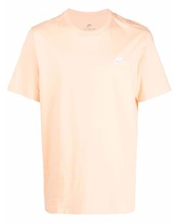 orange T-Shirt mit einem Rundhalsausschnitt von Nike