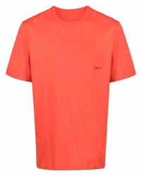orange T-Shirt mit einem Rundhalsausschnitt von Oamc