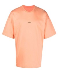 orange T-Shirt mit einem Rundhalsausschnitt von Oamc