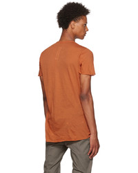 orange T-Shirt mit einem Rundhalsausschnitt von Rick Owens