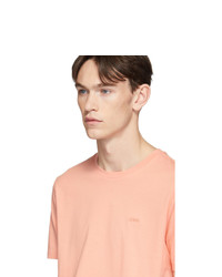 orange T-Shirt mit einem Rundhalsausschnitt von Hugo