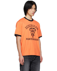 orange T-Shirt mit einem Rundhalsausschnitt von Icecream