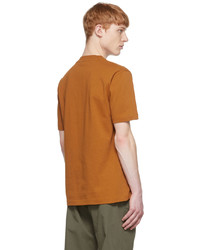 orange T-Shirt mit einem Rundhalsausschnitt von Norse Projects