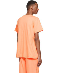 orange T-Shirt mit einem Rundhalsausschnitt von PANGAIA