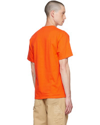 orange T-Shirt mit einem Rundhalsausschnitt von Cowgirl Blue Co