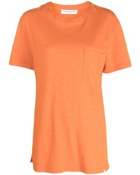 orange T-Shirt mit einem Rundhalsausschnitt von Orlebar Brown