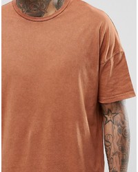 orange T-Shirt mit einem Rundhalsausschnitt von Asos