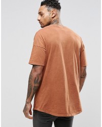 orange T-Shirt mit einem Rundhalsausschnitt von Asos