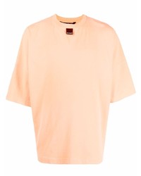 orange T-Shirt mit einem Rundhalsausschnitt von Palm Angels