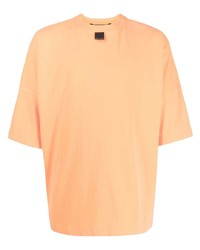 orange T-Shirt mit einem Rundhalsausschnitt von Palm Angels