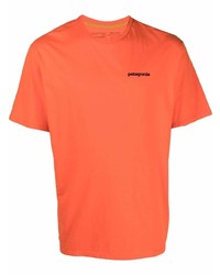 orange T-Shirt mit einem Rundhalsausschnitt von Patagonia