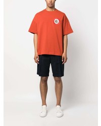 orange T-Shirt mit einem Rundhalsausschnitt von Emporio Armani