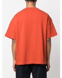 orange T-Shirt mit einem Rundhalsausschnitt von Emporio Armani