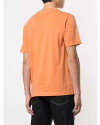 orange T-Shirt mit einem Rundhalsausschnitt von Cerruti 1881