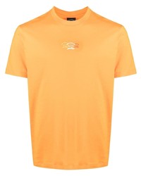 orange T-Shirt mit einem Rundhalsausschnitt von Paul & Shark