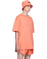 orange T-Shirt mit einem Rundhalsausschnitt von Essentials