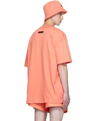 orange T-Shirt mit einem Rundhalsausschnitt von Essentials