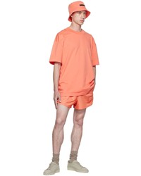 orange T-Shirt mit einem Rundhalsausschnitt von Essentials