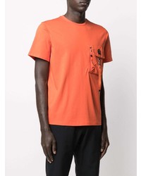 orange T-Shirt mit einem Rundhalsausschnitt von Parajumpers