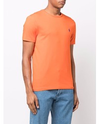 orange T-Shirt mit einem Rundhalsausschnitt von Polo Ralph Lauren