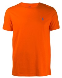 orange T-Shirt mit einem Rundhalsausschnitt von Polo Ralph Lauren