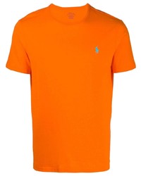 orange T-Shirt mit einem Rundhalsausschnitt von Polo Ralph Lauren